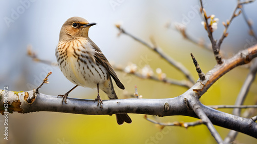 colorful bird on the branch. color bird © Planetz