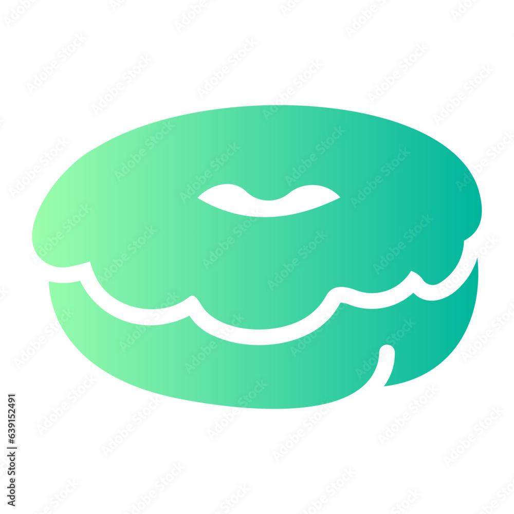 Naklejka premium donut Gradient icon