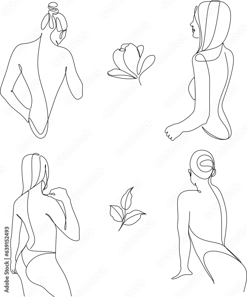 Woman Body Line Drawing Prints Set. Female Silhouette Creative Contemporary Abstract Line Drawing. Beauty Fashion Female Body. Vector Minimalist Design for Wall Art, Print, Card, Poster. Woman Body Line Drawing Prints Set. Female Silhouette Creative Contemporary Abstract Line Drawing. Beauty Fashion Female Body. Vector Minimalist Design for Wall Art, Print, Card, Poster.
