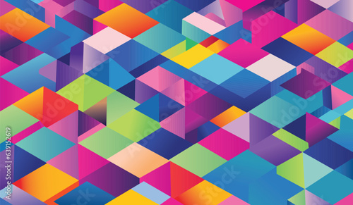 Photography abstract geometric background, abstract colors geometric background, low poly te