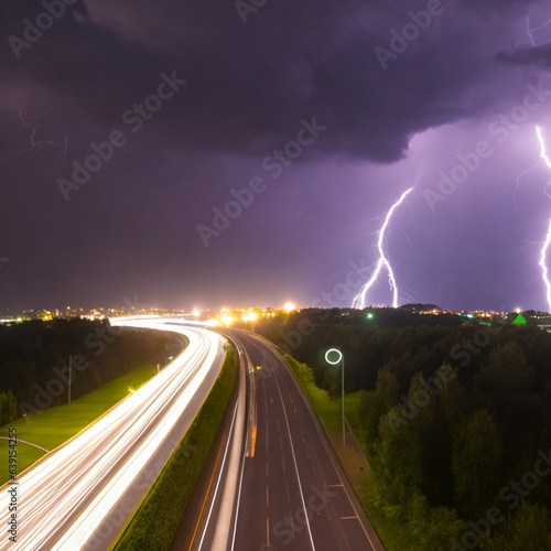 lightning on the road, Generative AI
