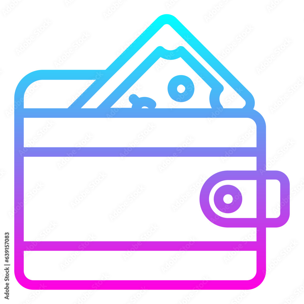 Obraz premium Wallet icon 