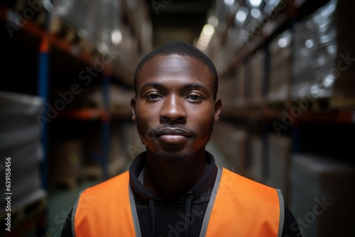 African man worker. Generate Ai