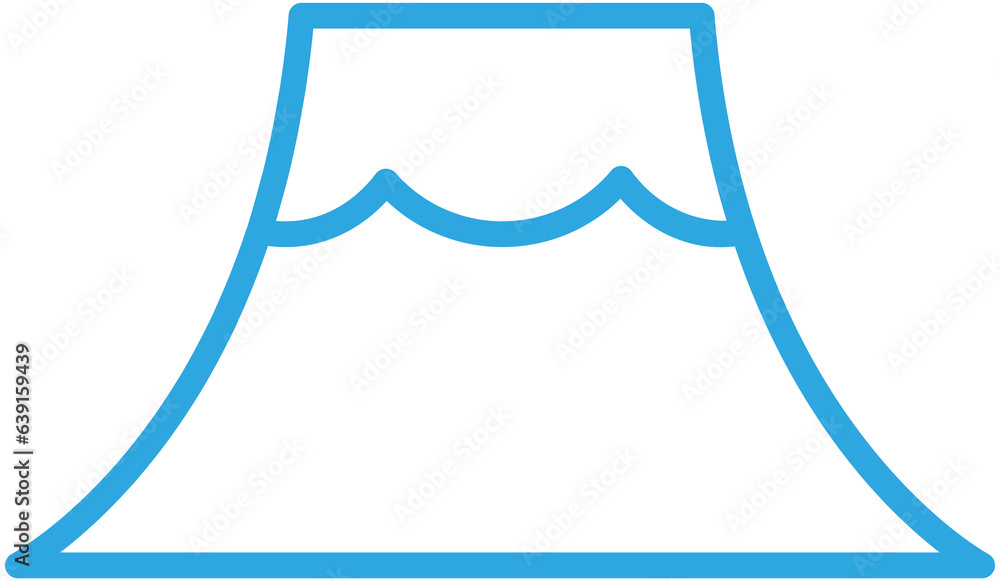 Mount Fuji Line Icon Mount Fuji Line Icon