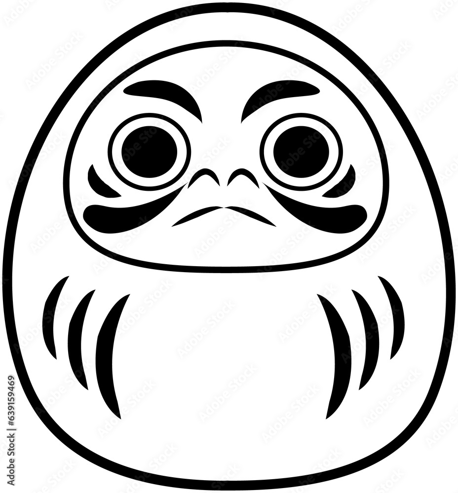 daruma line icon 