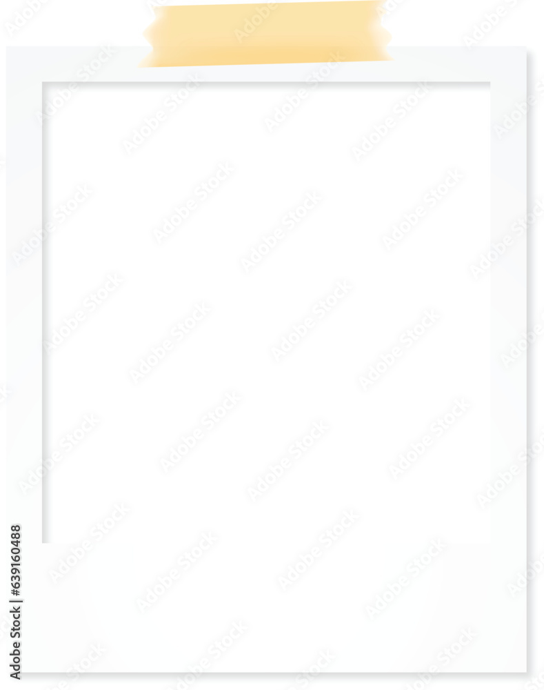 Photo polaroid frame transparent background. Photo frame polaroid isolated on white. Template, blank for your trendy photo Photo polaroid frame transparent background. Photo frame polaroid isolated on white. Template, blank for your trendy photo
