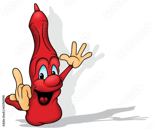 Red Marker Pointing with Hi...