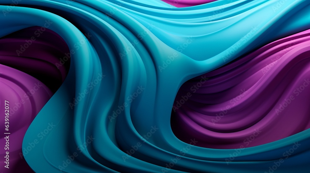 3D textured in turquoise and magenta. Generative AI 3D textured in turquoise and magenta. Generative AI