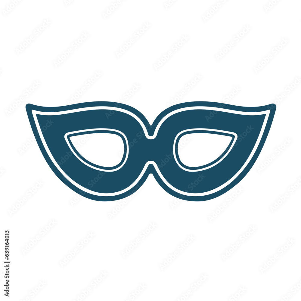 Mask for masquerade ball svg cut file. Isolated vector illustration. Mask for masquerade ball svg cut file. Isolated vector illustration.