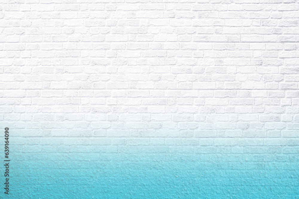 Brick wall white and blue color, antique old grunge white texture background. Brick wall white and blue color, antique old grunge white texture background.