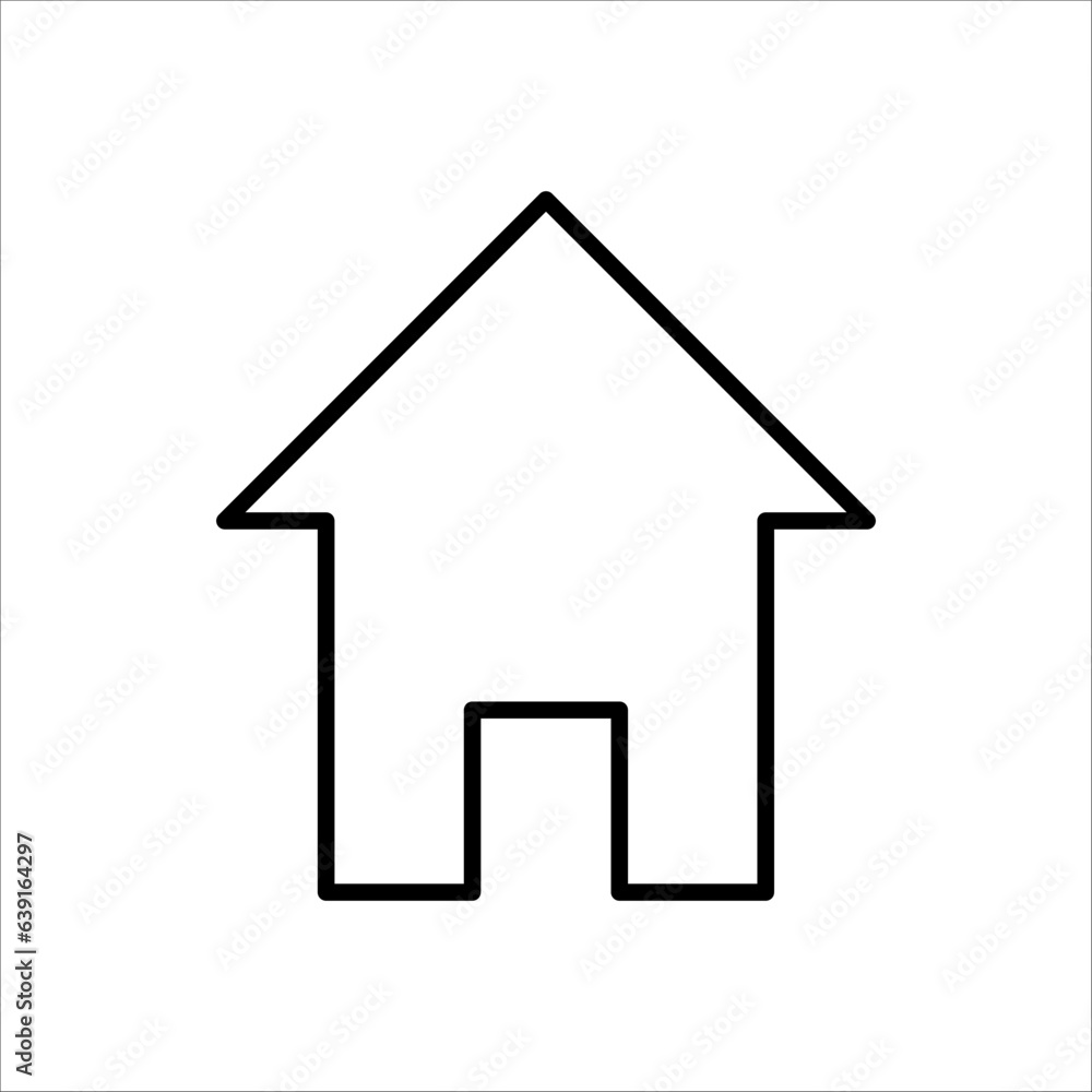 minimal house icon - website symbol - vector site sign minimal house icon - website symbol - vector site sign