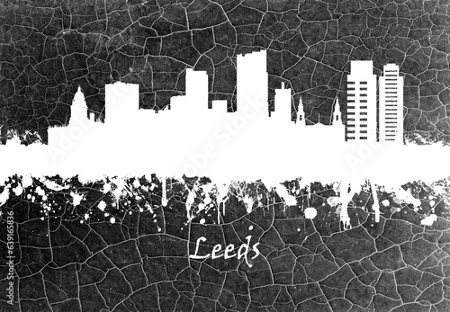 Leeds skyline B&W #639165836