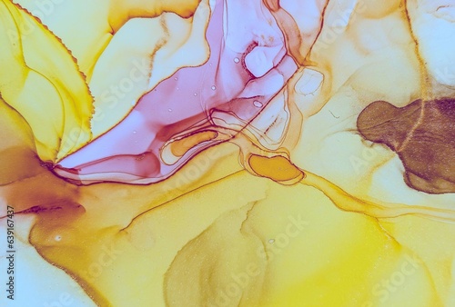 Ink Wash Pastel. Art Fluid Elegant Print. Silk