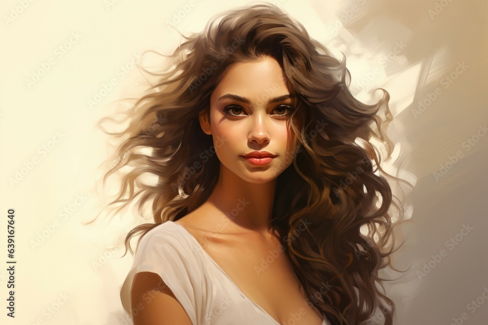 Woman realistic portrait face. Generate Ai Woman realistic portrait face. Generate Ai