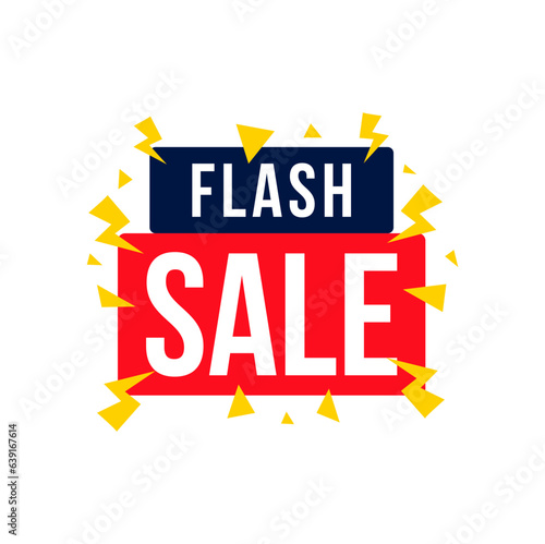 flash sale concept illustration simple template post icon for media secila background. flash sale business vector design. 