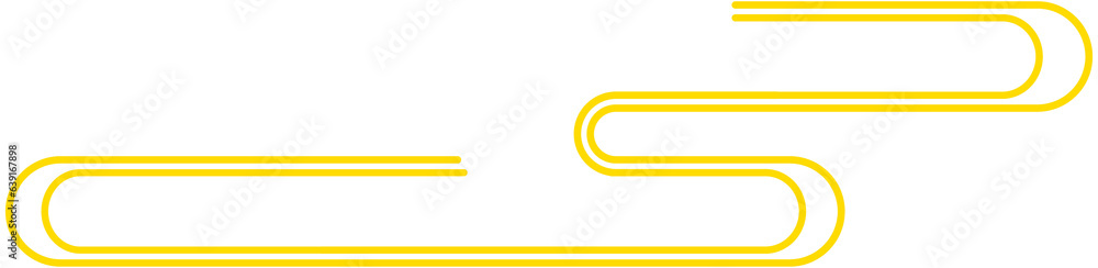 Chinese yellow cloud line icon Chinese yellow cloud line icon