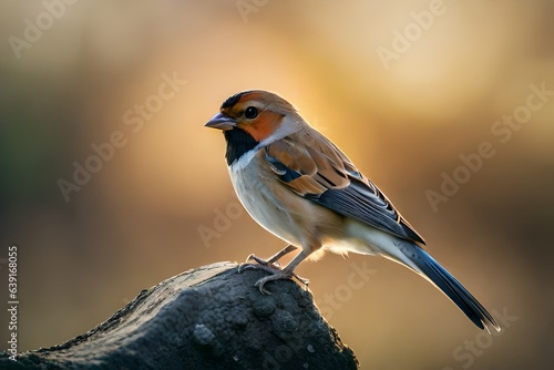 a sparrow on a branch Generated Ai