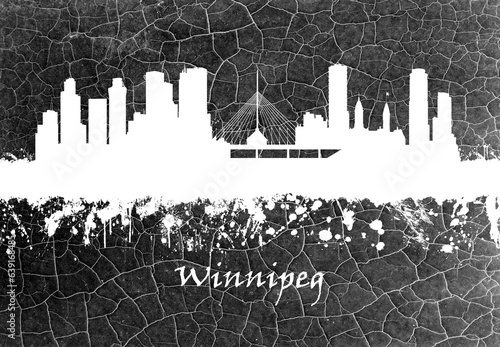 Winnipeg skyline B&W