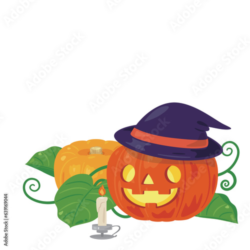 ハロウィンの装飾　ジャックオーランタン