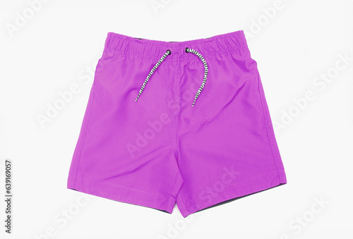 shorts for swimming on a white background isolated.