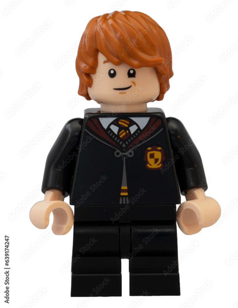 Fototapeta premium Dortmund - Deutschland 22. August 2022 Lego Minifigue Ron aus Harry Potter