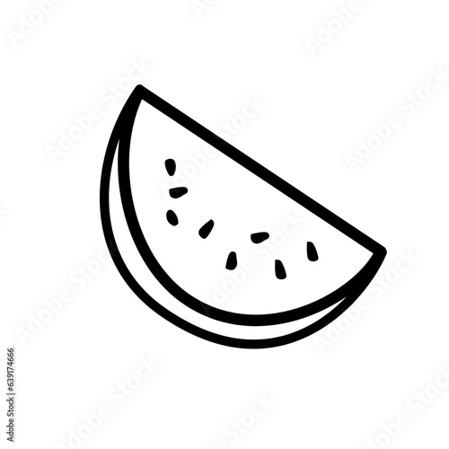 watermelon outline