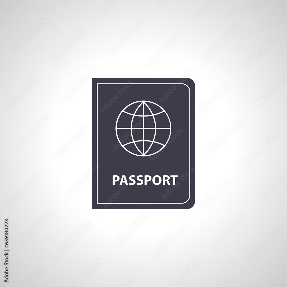 passport icon. international passport isolated icon passport icon. international passport isolated icon