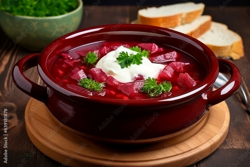 Tasty borscht beef. Generate Ai Tasty borscht beef. Generate Ai