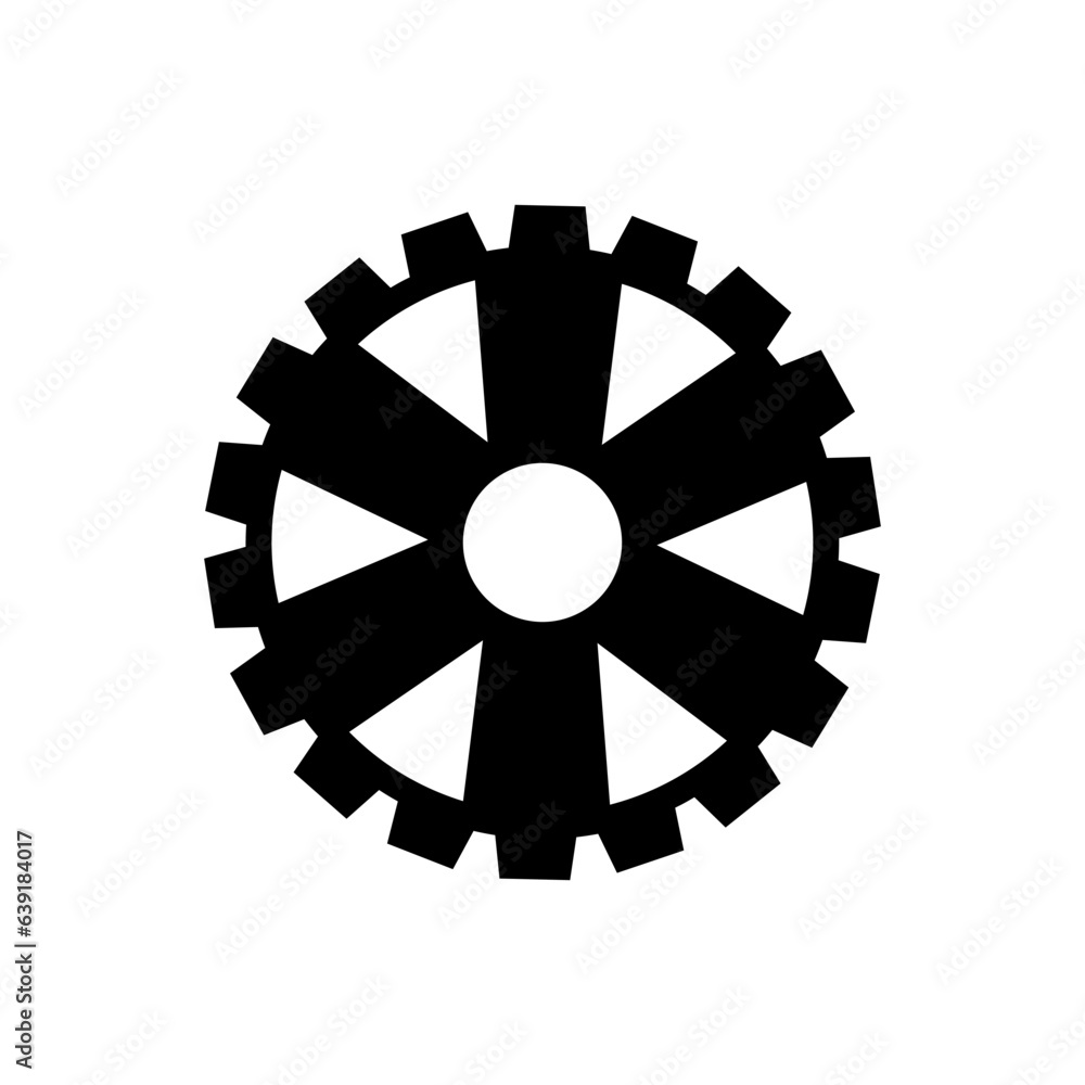 Obraz premium Gear Icon Vector. Engineering illustration sign. Cogwheel symbol. Settings logo. 