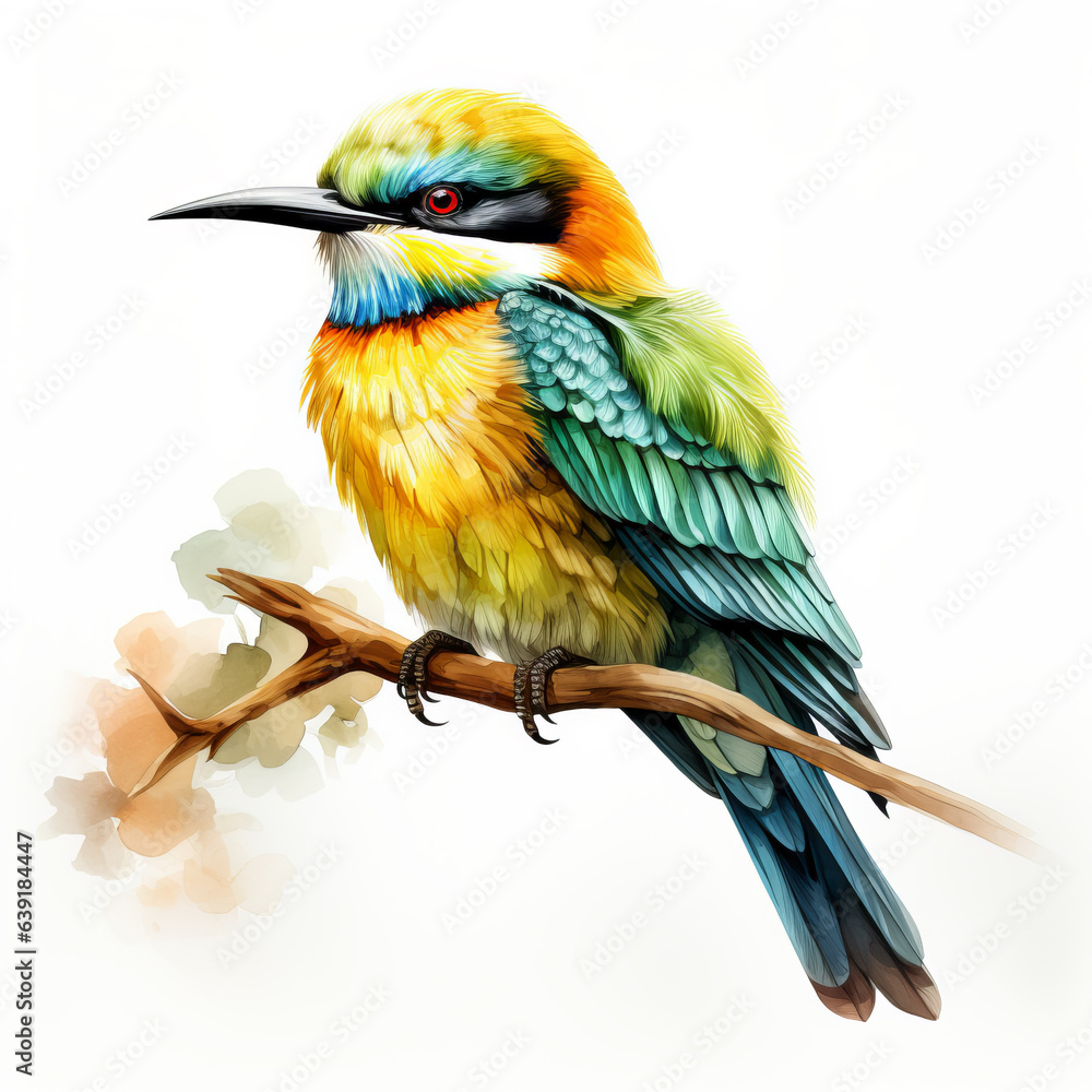 Fototapeta premium Colourful Bird Illustration