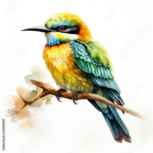 Colourful Bird Illustration © bilge