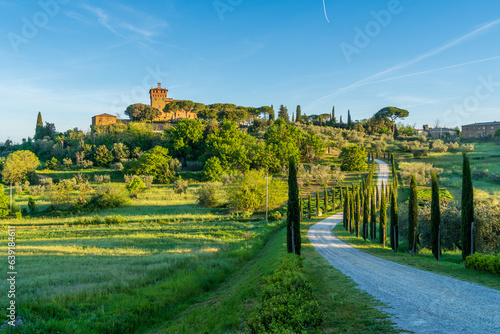 Beautiful Toscany landscape view in Italy