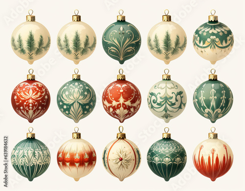 Colourful Christmas Ornaments 