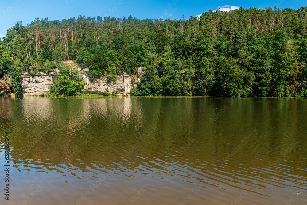 Harasov pond in Kokorinsky dul valley in Czech republic Harasov pond in Kokorinsky dul valley in Czech republic