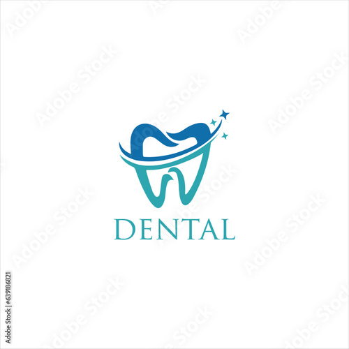 Dental Clinic Logo Teeth Tooth abstract design vector template-Dental Clinic Logo Tooth abstract design vector template Linear style. Dentist stomatology medical doctor Logotype concept icon.