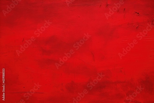 Red grunge background. Abstract backdrop. Generative AI