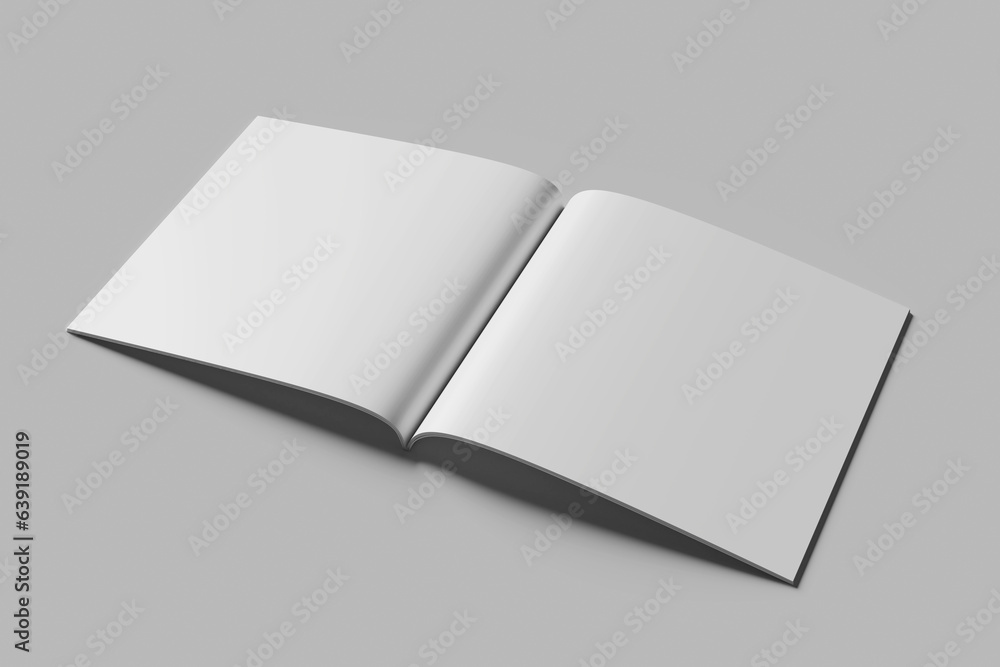 Blank Square Magazine Mockup