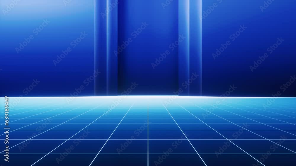 Dark blue grid floor background, 3d rendering. Dark blue grid floor background, 3d rendering.
