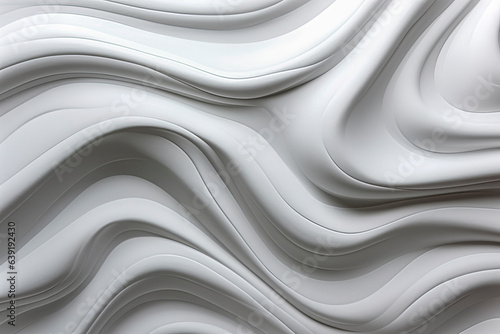 Generative AI Illustration of White Background with Wave and Sponge Shaped Texture