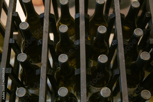 Wine rack stocked