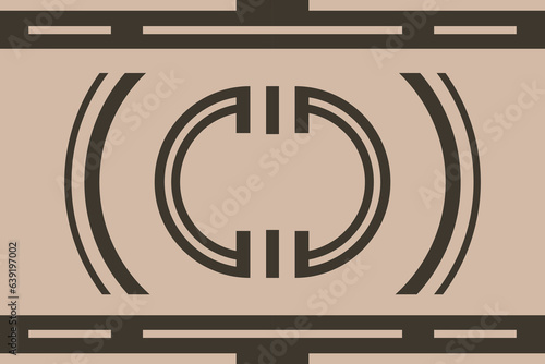 Modern geometric shapes patterns, seamless vector illustration. Pattern designs with modern geometric shapes can be printed as a background image or used for rugs, carpets, or textile fabric.
