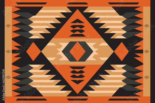Modern geometric shapes patterns, seamless vector illustration. Pattern designs with modern geometric shapes can be printed as a background image or used for rugs, carpets, or textile fabric.