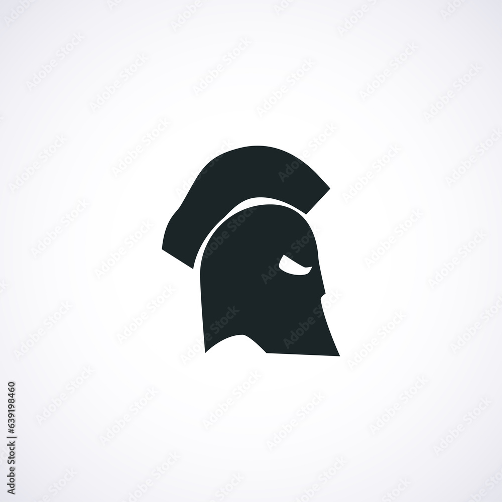 Knight helmet simple icon. Knight helmet isolated icon. Knight helmet simple icon. Knight helmet isolated icon.