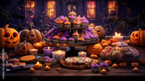 Enchanting Halloween Delights: A Feast of Spooky Treats © icehawk33