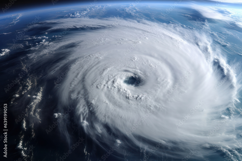 Satellite monitors massive cyclone, ensuring safety through warnings