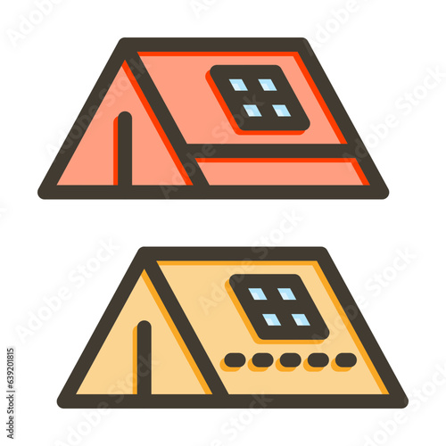 Refuge Vector Thick Line Filled Colors Icon Design Vector Thick Line Filled Colors Icon Design Vector Thick Line Filled Colors Icon Design