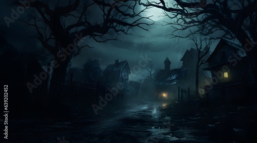 Mystical Halloween Horizons of Captivating Spooky Halloween Themed Backgrounds © EroStock