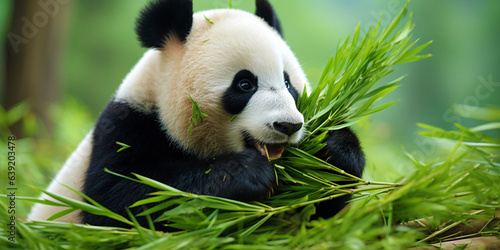 panda eats