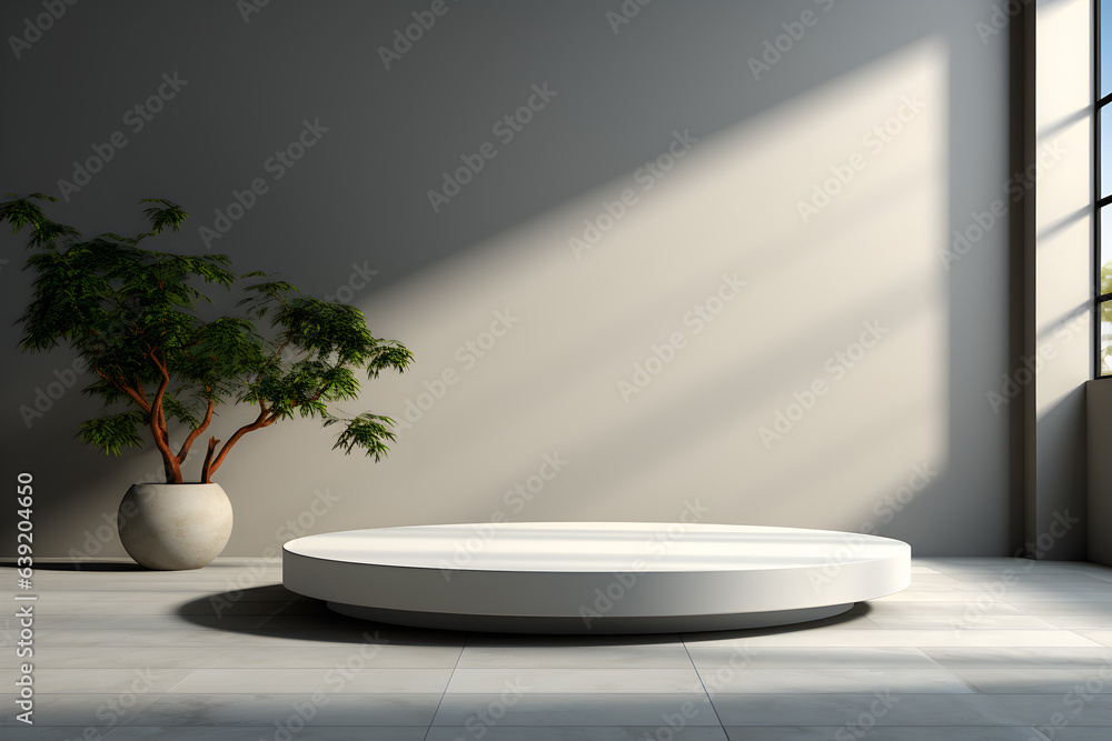 3D realistic podium for product shooting with a lot of space to put a product with Abstract scene concept AI Generative Illustration. 3D realistic podium for product shooting with a lot of space to put a product with Abstract scene concept AI Generative Illustration.
