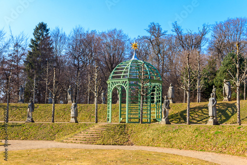 Valley of the Norsemen at the palace gardens of Fredensborg palace in Denmark